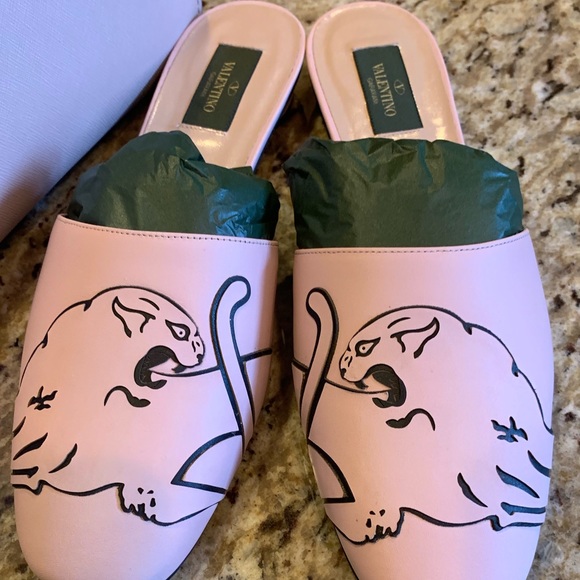 HP๐ Valentino panther block mule 9 - Picture 2 of 7